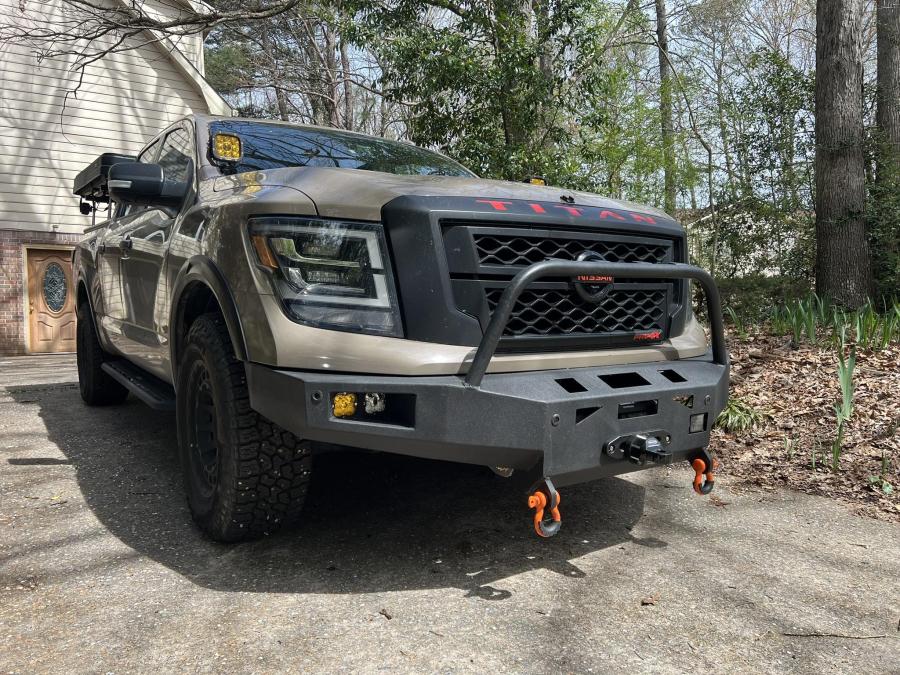 Nissan Titan & Titan XD  Low Profile Aluminum Front Bumper 2016 - Present